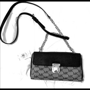 Michael Kors Bridgette wallet on a chain